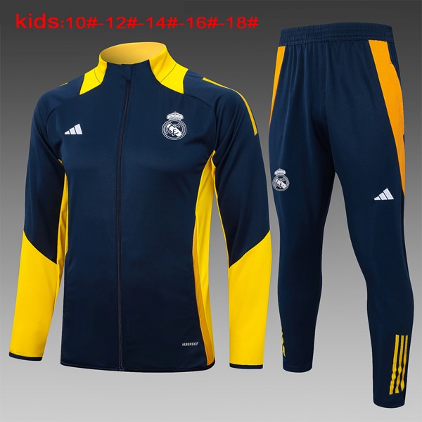 Niños Chandal Real Madrid 2024-25 Azul Amarillo 3